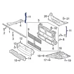 LX6Z8310D - Body: Deflector for Ford: Escape Image