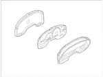6W4Z10849AA - Body: Cluster Assembly for Lincoln: LS Image