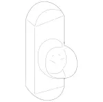 2096900018 - Body: Drip Rail Clip for Mercedes-Benz Image