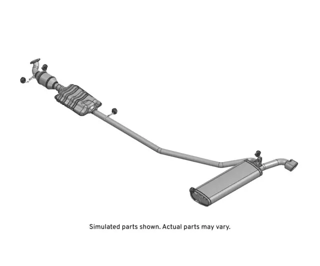 42630796 - Exhaust: Muffler &amp; Pipe for GM Image