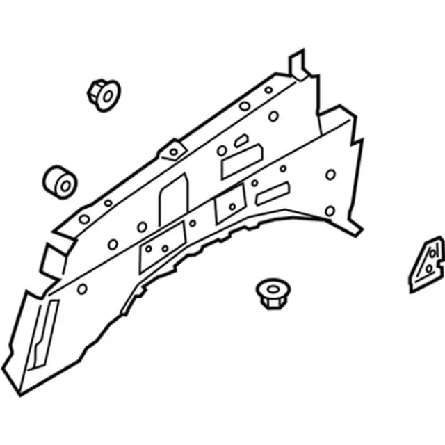 KB3Z16K007A - Body: Inner Fender for Ford Image