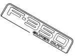 8C3Z16720J - Body: Nameplate for Ford: F-350 Super Duty Image