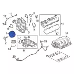 LC3Z6312B - : Engine Crankshaft Pulley for Ford: E-350 Super Duty, E-450 Super Duty, F-350 Super Duty, F-450 Super Duty, F-550 Super Duty Image