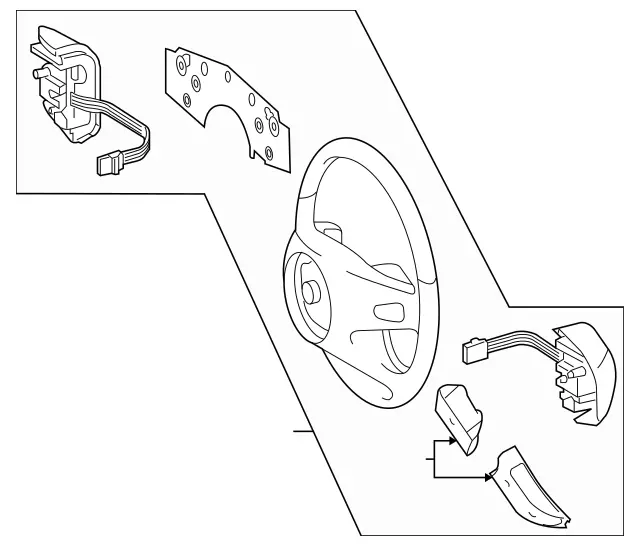 16446024039E37 - Steering: Steering Wheel for Mercedes-Benz Image