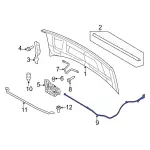 8C2Z16916B - : Cable Assembly for Ford: E-350 Super Duty, E-450 Super Duty Image