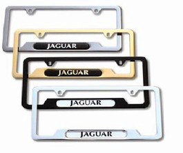 License Plate Frame - Union Jack - Polished - Jaguar (C2Z20532)