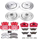 KC626836 - : Z36 Truck and SUV Ceramic Brake Pad, Drilled &amp; Slotted Rotor, and Caliper Kit for PowerStop Image