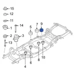 7L2Z1000154FA - Body: Absorber for Ford: Explorer | Mercury: Mountaineer Image