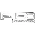 2L3Z8442528AA - Body: Nameplate for Ford: F-150 Image