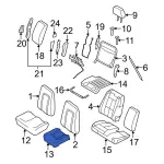7L1Z7862901AC - Body: Cushion Cover for Ford: Expedition Image