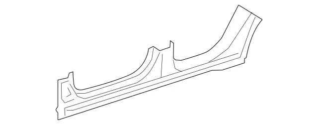 2136371301 - Side Walls: Longitudinal Member for Mercedes-Benz: E300, E350, E43 AMG, E53 AMG, E63 AMG S Image image