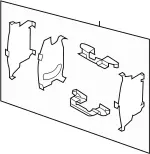 41080CL70J - Brakes: Disc Brake Caliper Hardware Kit for Infiniti Image