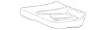 2119203950 - Rear Seat Bench: Padding for Mercedes-Benz Image