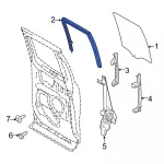 FL3Z1825767B - Body: Run Channel for Ford: F-150, F-250 Super Duty, F-350 Super Duty Image