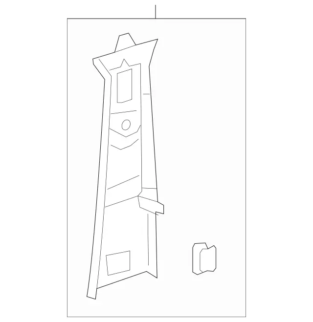 1666904401 - Trim and Lining: Trim, B-Pillar for Mercedes-Benz: GL350, GL450, GL550, GL63 AMG, GLE300d, GLE350, GLE400, GLE550e, GLE63 AMG, GLS350d, GLS450, GLS550, GLS63 AMG, ML250, ML350, ML400, ML550, ML63 AMG Image image