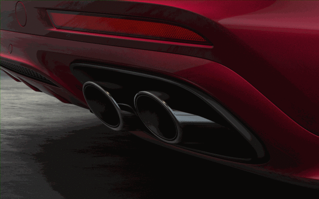 971044232D - Exterior: Sports Exhaust System for Porsche: Panamera Image