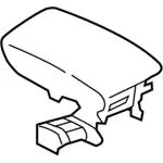 GD9Z5406024AG - Body: Armrest for Lincoln: Continental Image