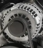 97187 - : Alternator Pulley Cover Black for Holley Image