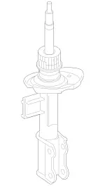 1563231600 - : Shock-Absorber Strut for Mercedes-Benz Image