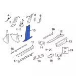 7L1Z7824346AE - Body: Upper Center Pillar Trim for Ford: Expedition | Lincoln: Navigator Image