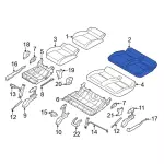 KT1Z1763805FD - Body: Cushion Cover for Ford Image