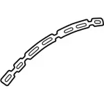 YR3Z6354310AA - Body: Pillar Molding Insulator for Ford: Mustang Image