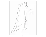 16669027259051 - Body: Lower Center Pillar Trim for Mercedes-Benz Image