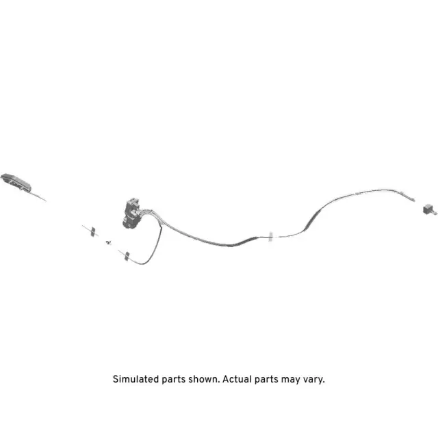 23437704 - : Ebony Front Driver Side Door Latch for Cadillac: ELR Image