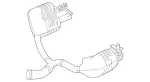 2054902435 - Exhaust System: Exhaust Gas Line for Mercedes-Benz Image