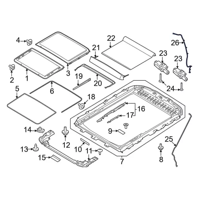Tube Water Drain - Ford (FL3Z-16502C53-D)