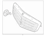 20488014837246 - Body: Grille for Mercedes-Benz Image