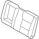 KL3Z1666601GB - : Seat Back Cover for Ford: F-150, F-250 Super Duty, F-350 Super Duty, F-450 Super Duty Image
