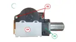 632600E130 - : Sunroof Motor for Toyota Image