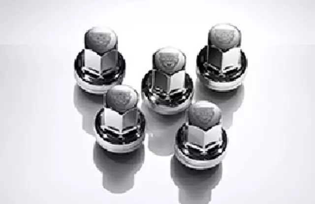 T4A16633 - Wheels: Growler Wheel Nuts - Chrome for Jaguar: E-Pace, F-Pace, I-Pace Image