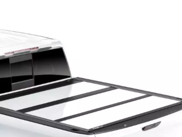 19431680 - : Standard Bed Tri-Fold Hard Tonneau Cover With for Chevrolet: Silverado 2500 HD, Silverado 3500 HD | GMC: Sierra 2500 HD, Sierra 3500 HD Image