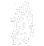 2087200135 - Body: Lock for Mercedes-Benz Image