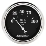 1727 - : GAUGE, OIL PRESS, 2 1/16", 100PSI, ELEC, OLD TYME BLACK for AutoMeter Image