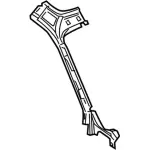 GC3Z2502504A - Body: Windshield Pillar Reinforced for Ford: F-250 Super Duty, F-350 Super Duty, F-450 Super Duty Image