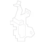 1776222400 - Cowl, Front Panel: Holder for Mercedes-Benz Image