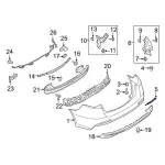 KS7Z13A565A - : 2019-2020 Ford - Reflector for Ford: Fusion, Police Responder Hybrid, SSV Plug-In Hybrid Image
