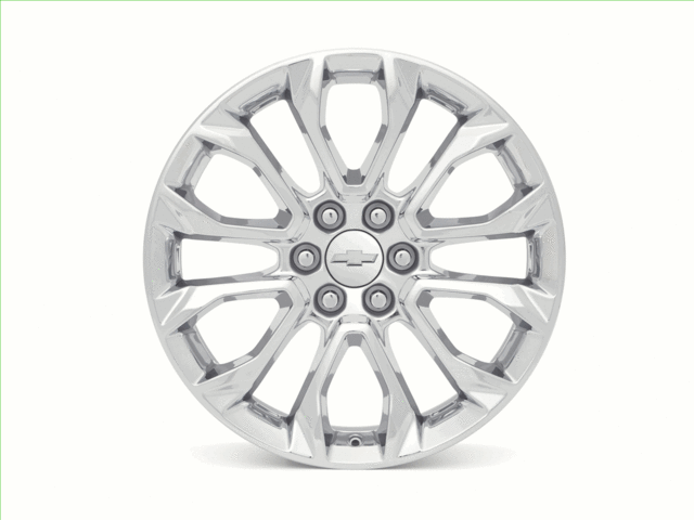 22x9-Inch Aluminum Split-Spoke Wheel - Chrome - GM (84802385)