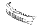 6W4Z17D957A - Body: Bumper Cover for Lincoln: LS Image