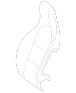 1769104907 - : Padding, Front Seat Backr for Mercedes-Benz: CLA250, GLA250 Image