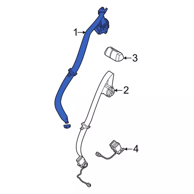 M1PZ78611B68AA - : Lap &amp; Shoulder Belt for Ford: Bronco Sport Image