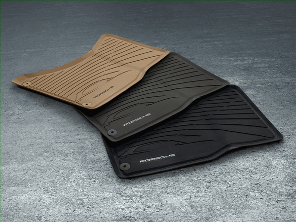 95B044800431E0 - Unclassified: All-Weather Floor Mats fits Macan- Black for Porsche: Macan Image