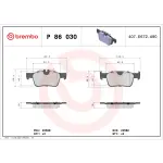 P86030 - : PRIME Low-Met Brake Pad Set for Brembo Image
