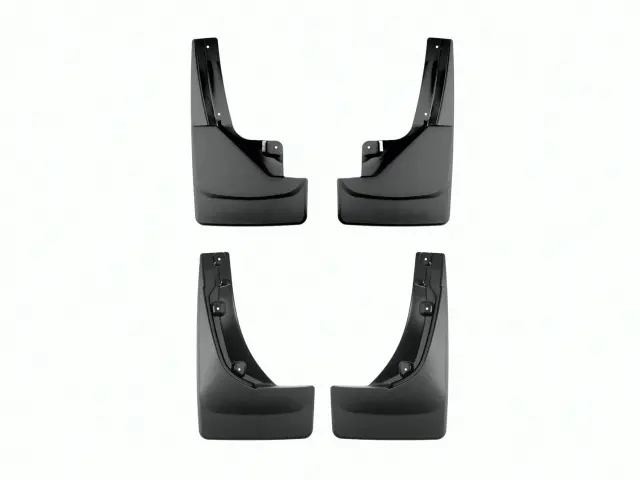 110147120147 - : Black MudFlap No-Drill DigitalFit® MudFlap Kit for WeatherTech Image