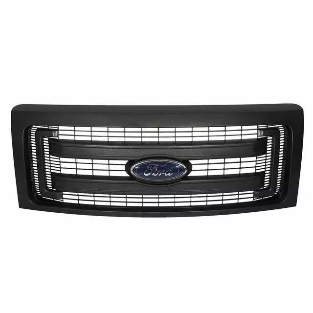 2009 thru 2014 F-150 OEM Genuine Ford Parts Black XL Model Grille w/Emblem - Ford (DL3Z-8200-CA)
