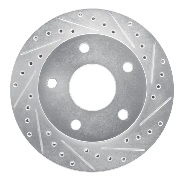 63140077R - : DFC Brake Rotor - Drilled and Slotted - Silver for DYNAMIC FRICTION Image