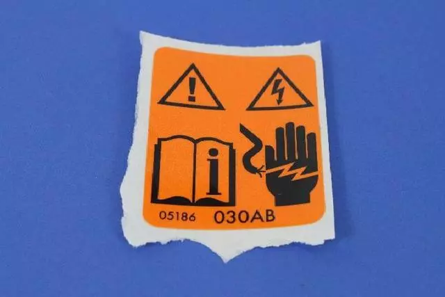 High Voltage Warning Label - Mopar (05186030AC)